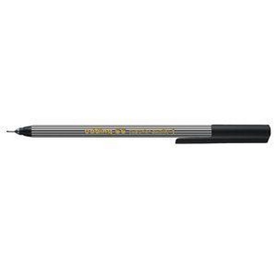 Edding Fineliner 55 - Zwart, Wit - 1 stuk