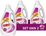 OMO Vloeibaar Wasmiddel Kleur 75 Wasbeurten - 2 x 3750 ml - Voordeelverpakking