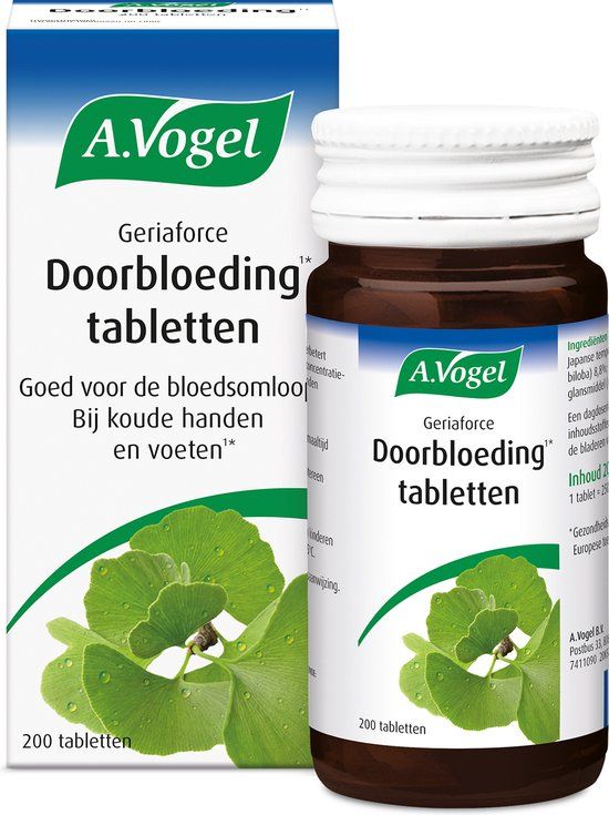 A.Vogel Geriaforce Doorbloeding tabletten - 200 st