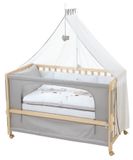 Roba Jumbo Twins Co-sleeper - 126 x 66 cm - Naturel