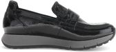 Gabor Dames Loafers Zwart Leer Lak Suède 39