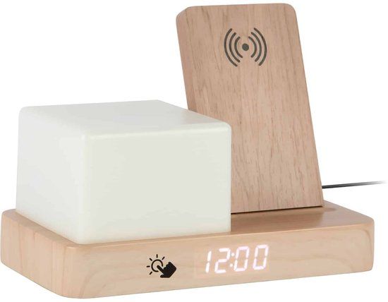 Karlsson Wekker Retro - Lichtbruin - 11.5x15.4x20cm - Modern - Wekker voor slaapkamer