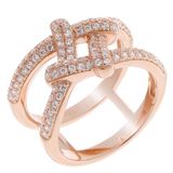 Orphelia ZR-7277/56 - Ring - 925 Zilver Rosé - Zirconia - 17.75 mm (56)