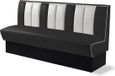 Bel Air Dinerbank Single Booth HW-180 Zwart