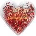 GRUSS & CO Motief schat, hartvorm, gevuld met glitter, 10 cm x 10 cm, geschenkdoos, liefde, Valentijnsdag, cadeau-idee | 74454 handwarmer, meerkleurig
