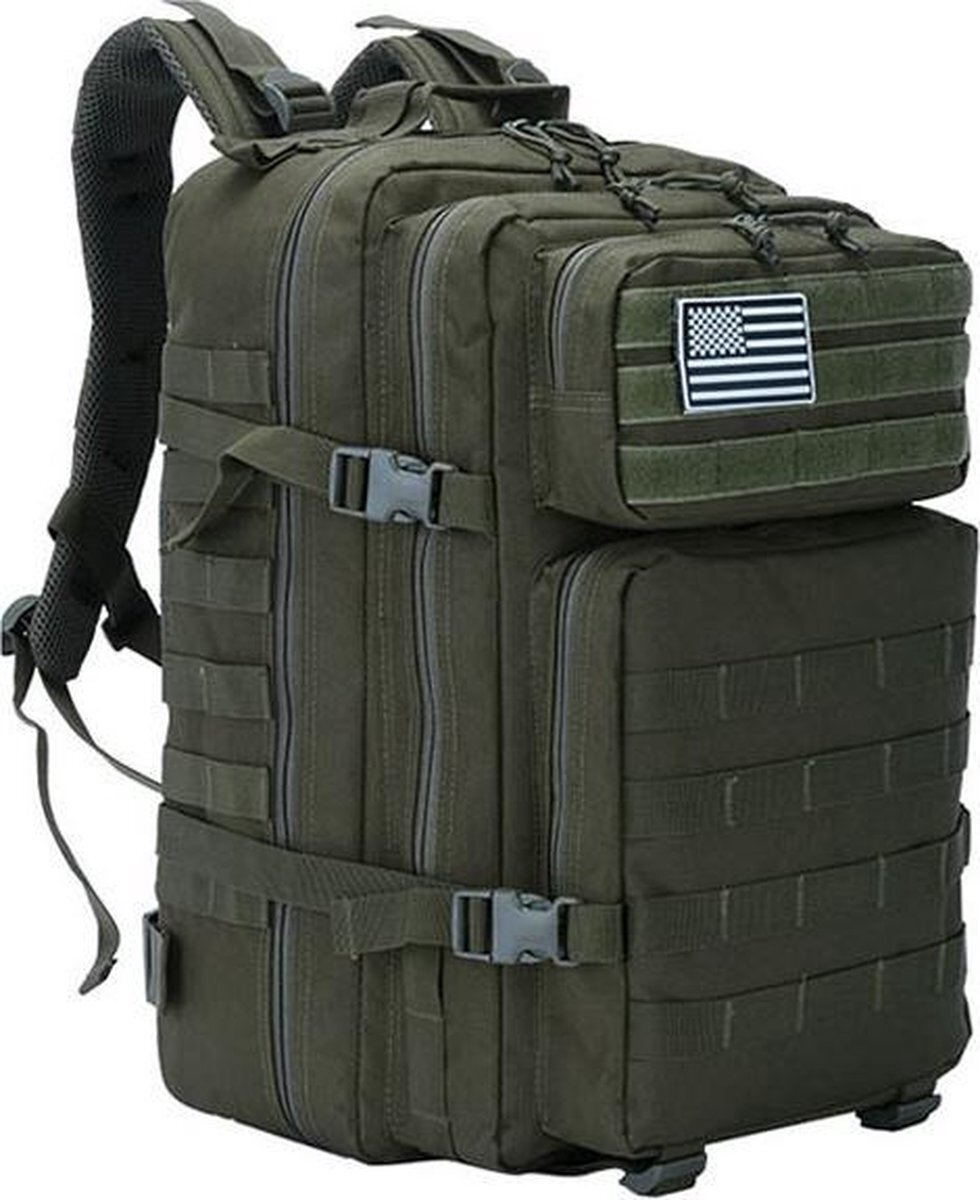 RAMBUX RAMBUX® - Backpack - Militair Tactisch - Leger Groen - Wandelrugzak - Rugtas - Rugzak - 45 Liter