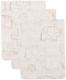 Jollein Hydrofiele Washandjes Elephant Tales Katoen 3 Stuks