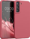 kwmobile telefoonhoesje geschikt voor Samsung Galaxy S22 Plus - Hoesje met siliconen coating - Smartphone case in zoetroze