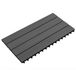 vidaXL Terrastegel 6 stuks Zwart 60 x 30 cm WPC