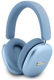 Guess Metallic Effect Metal Script Logo Bluetooth ENC Over-Ear Hoofdtelefoon, blauw