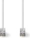 Nedis Câble réseau Cat 8.1 - S/FTP - Mâle RJ45 - Mâle RJ45 - 10,0 m - Rond - LSZH - Blanc