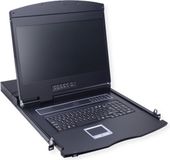 Value 19" KVM-switch, 8-poorts, 48 cm (19") TFT (16:9), VGA, USB, UK-toetsenboord