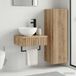Maison Exclusive - Ensemble de deux meubles de salle de bain, chêne artisanal, dimensions : 33 x 34,5 x 100 cm