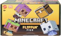 Minecraft Geflipte Figuren Dolfijn + Kist en Efe + Zeilende Efe