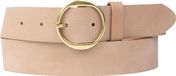 Petrol industries Plus Size Van Zon Mode Riem 40821 Vrouwen Leer Basic Goudkleurig Klassieke gesp Broekriem