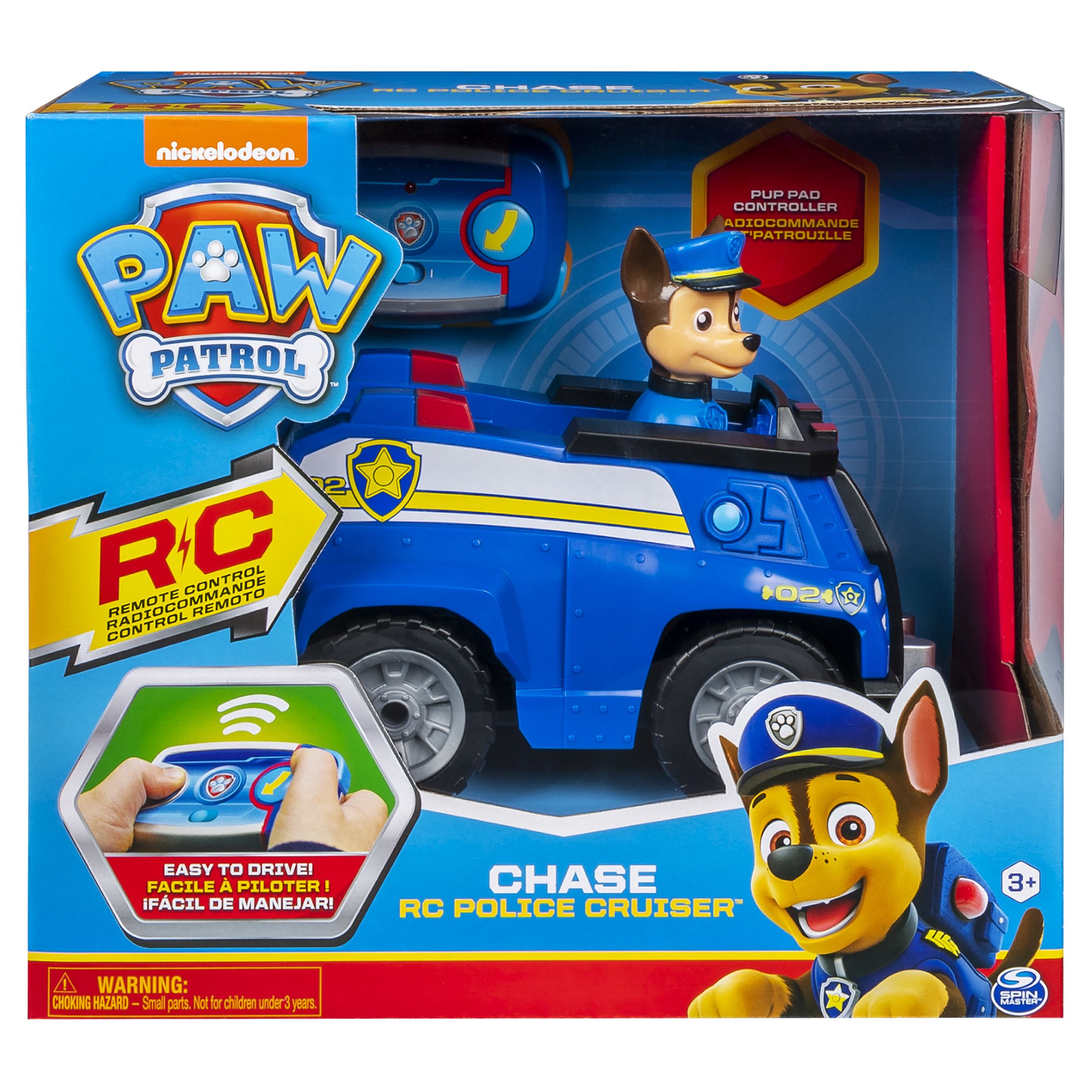 PAW Patrol RC Chase Police Car 2.4 GHz Remote Control Toy Vehicle