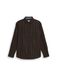 TOM TAILOR Overhemd donkerbruin / zwart / wit