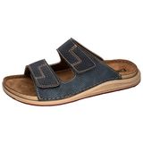 Fischer 556544 511 Slippers Blauw Leer Heren - Blauw - 44