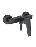 Ibergrif M12007B douchekraan met handdouche, slang en houder, zwart