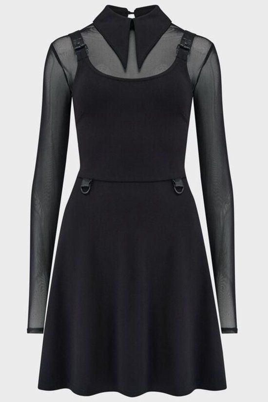 KIHILIST by KILLSTAR KILLSTAR Ruby Revenge Dames Mini-jurk - zwart