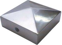 Waelbers Paalafdekkap pyramidemodel 71x71 mm aluminium