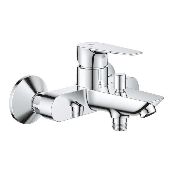 GROHE BauEdge badkraan met koppelingen chroom 23604001