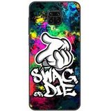 Xiaomi Redmi Note Swag or die Verstevigd hoesje met sublimatie bedrukking