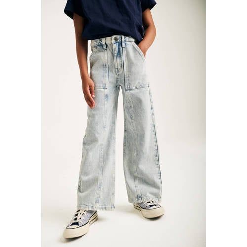 Tumble 'n Dry wide leg jeans light blue denim