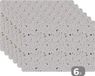 KitchenYeah Set de sets de table - Motif terrazzo, 45x30cm, lot de 6 - Résistant à la chaleur, antidérapant, lavable
