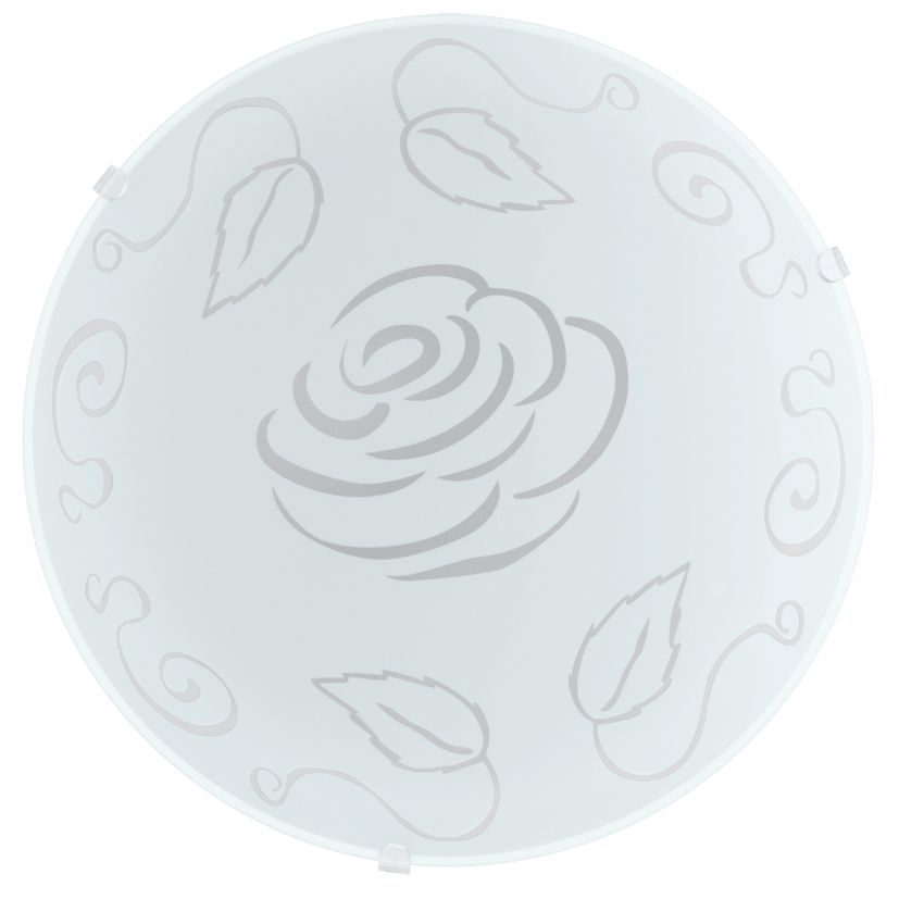 EGLO 89238 Plafondlamp Wit Glas, Staal E27