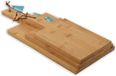 discountershop Set de 3 planches à découper en bambou - S-30x15cm - M-35x17cm - 45x19cm