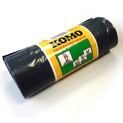 Basic Komo Afvalzak met trekband 80x60 cm - grijs