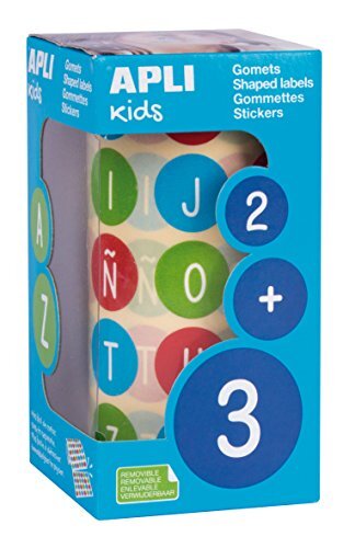 Apli Kids Lunchstickers, meerkleurig, rond (15126)