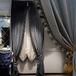 Luxe gordijn voor woonkamer, verduisterend, fluweel, 2 panelen, set gordijnen, luxe, kwastjes, slaapkamergordijnen, ijzergrijs, 254 x 244 cm (b x l), 2 stuks