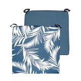 Atout Ciel Stoelkussen, tweekleurig, met klittenbandsluiting, van waterafstotende stof, 40 x 40 x 4 cm, 6 varianten