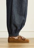 Manfield Dames Cognac Suède Bontloafers Maat 38