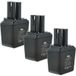Bosch Vhbw - 3x Batterie Compatible Avec Bosch Série Psr 1º Géneration Outil Électrique (2100 mAh, NiMH, 12 V)