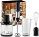 StarTech Elektrische staafmixer 4-in-1 - 1000W handmixer - roestvrijstalen staafmixer - met garde en hakmes voor voedsel - 220V