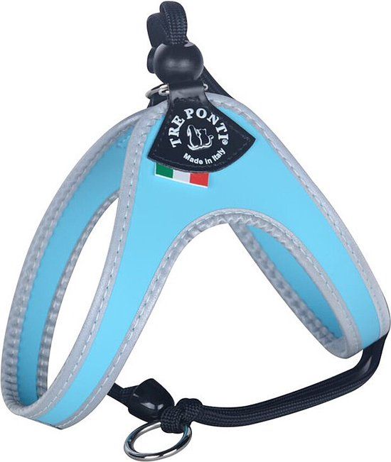 Tre Ponti Liberta Blauw Reflecterend Hondentuigje - Maat 1
