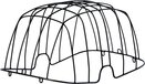 Basil Buddy Space Frame Draadkoepel - Zwart - 45 x 26 x 27 cm