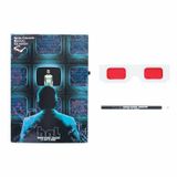 Paladone Stranger Things Hawkins Lab A5 Notitieboekje met Potlood en Colour Reveal Bril