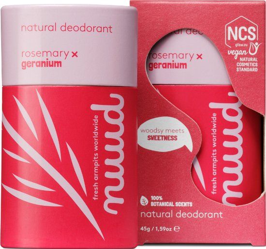 Nuud Rozemarijn x Geranium Stick Natuurlijke Vegan Deodorant Stick