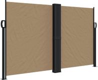 vidaXL Windscherm uittrekbaar 140x1200 cm taupe