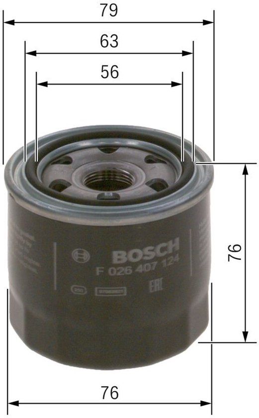 Bosch Oliefilter P7124 | F 026 407 124
