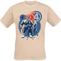 Fantastic Four Disney Fantastic Four - Group Bubble T-shirt - S tot XXL - voor Mannen - zand
