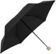 Doppler Nature Mini Cork Simply Black Zwart Paraplu