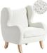 Beliani FARUM Kinderfauteuil Gebroken wit Bouclé