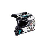 O'NEAL 2SRS Helm Villian Youth Motocross Helm Kids White Maat S
