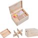 Zeller Present Houten Opbergkist 3dlg. Naturel hout