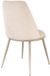 Vente-unique Set van 2 stoelen in gestructureerde stof en metaal - Beige - NEBINA